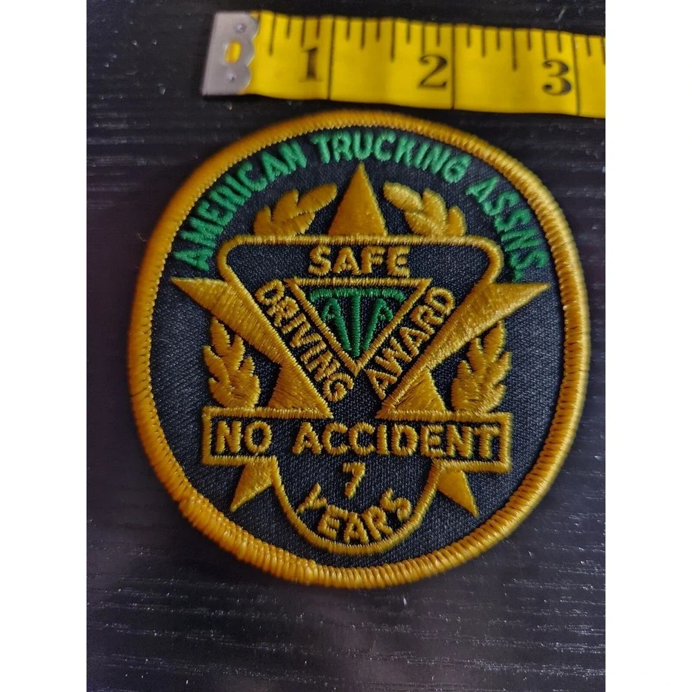 American Trucking Assns Safe Driving Award Patch No Accident 7 Years Embroidered